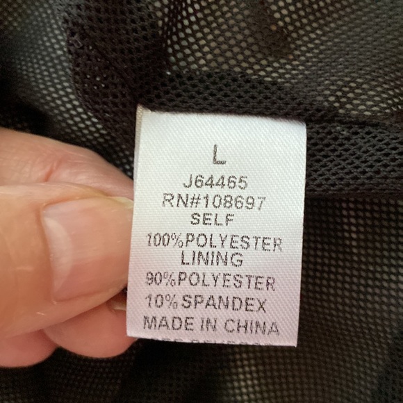 Sweet Rain brand! Metallic Gold/hint of rose Raincoat Size L - Picture 13 of 17